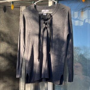 Magaschoni Charcoal Knit Top